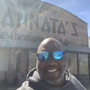 a man wearing sunglasses