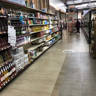 a grocery aisle