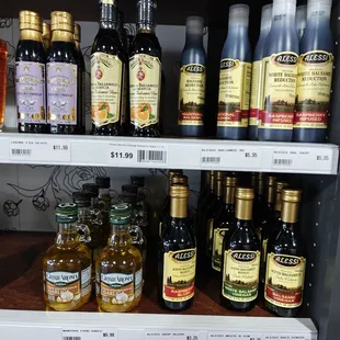 Fancy olive oils and vinegarettes