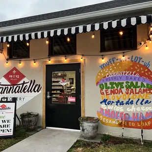 the front of the store