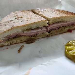 Half Muffalatta Sandwich