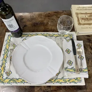 Interior.  Notice the family recipe book