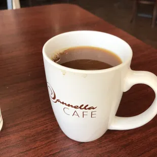 Great FULL sized brewed coffee