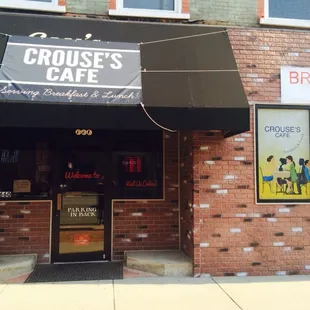 View of the front of the restaurant.