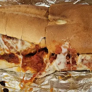 Meatball Parmesan Sub