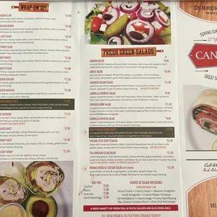 Menu as of 10/11/23