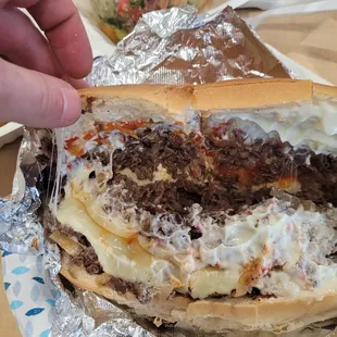 Cheesesteak (opened)
