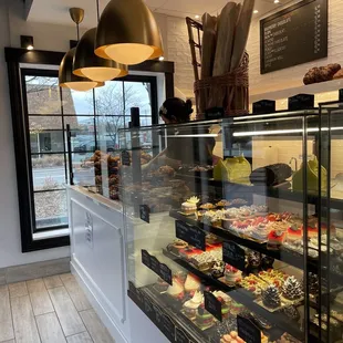 Cannelle pastry display and ordering counter