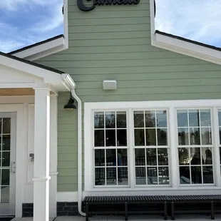 Street side view of business