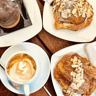 Chocolate almond croissants