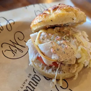 "half size" Dinde Fumee sandwich - absolutely scrumptious!