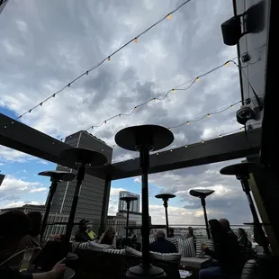 a view of the city skyline