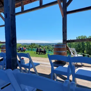 Relaxing at the Vineyard after a good Harvest day!