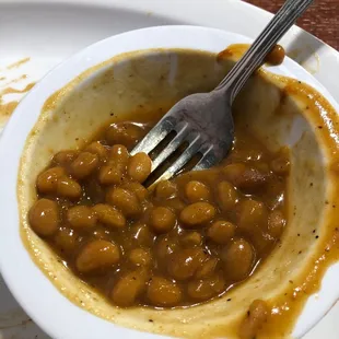 Homemade brown beans