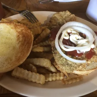 Pork tenderloin , best ever , NOT a frozen pork fritter... I can just imagine what there country fried steak is like