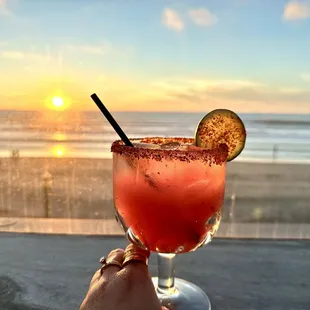 MIDWAY MARGARITA with the SUNSET BACKGROUND :)