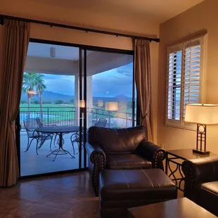 Lovely view from suite living room!