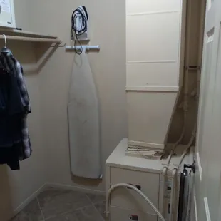Weird loud ac in closet. Filthy ironing board