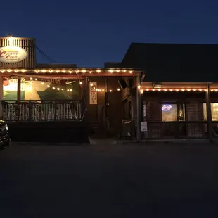 View from the outside of Canoe Club