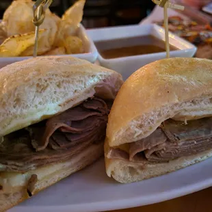 two sandwiches on a plate