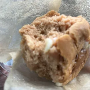 Strawberry cheesecake muffin ate too fast for a perfect photo