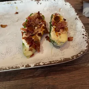 Stuffed jalapeño peppers