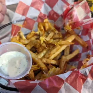 chicken wings and fried chicken, food
