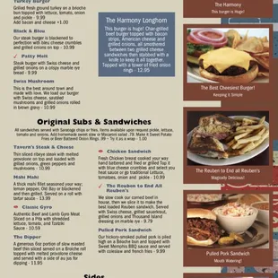 BURGERS AND SANDWICHES