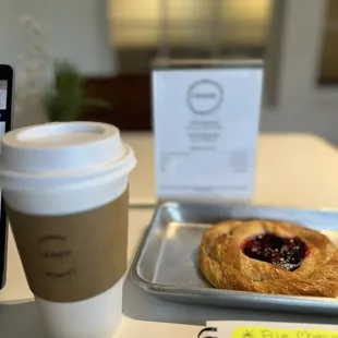 My latte and danish
