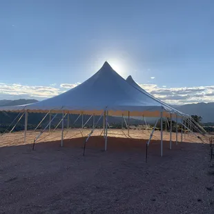 Tent Set for a Wedding in Canon City, CO
