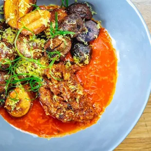 Buffalo Potatoes with Bacon Jam