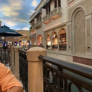 Inside near gondola ride and mall