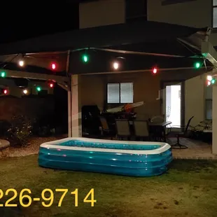 Give a nice looking to your shade by adding lights around.