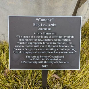 Canopy public art, Charlotte