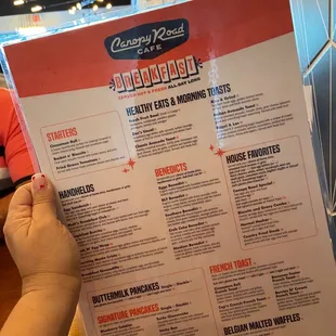 Menu|Canopy Road | Fishhawk- Lithia FL | Feb 5, 2023