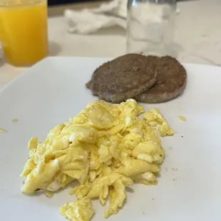 Eggs and sausage