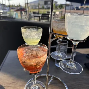 three glasses of wine