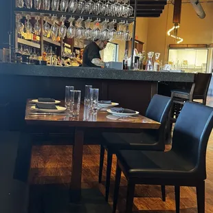 Seating area near the bar