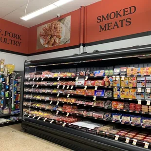 a view of a grocery store