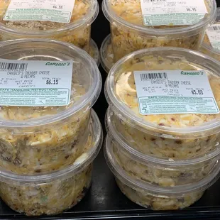 a variety of food items
