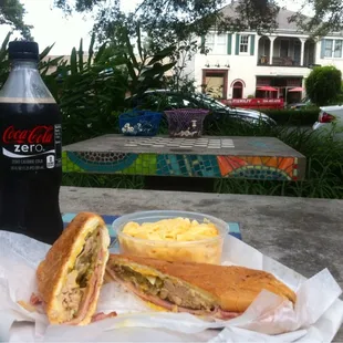 CANSECO&apos;S CUBAN, small Mac &amp; Cheese, beverage, &amp; a beautiful spot to eat in Alcee Fortier Park: $10.32!