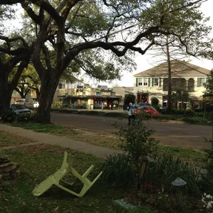 outside