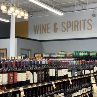  variety of wine and spirits
