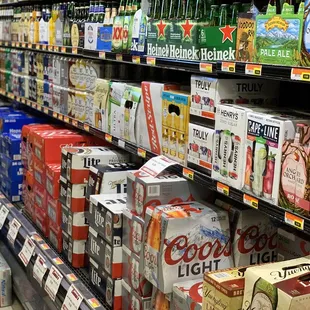 a variety of beverages