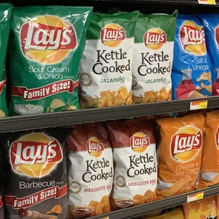 a variety of chips