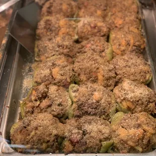 a casserole in a pan