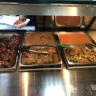 a variety of food items