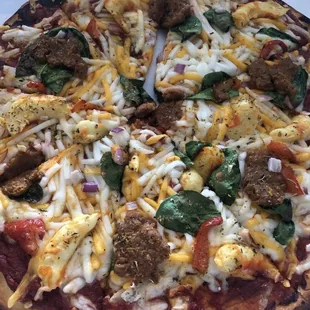 Truffle Surf and Turf Pizza