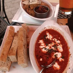 Toasted Ravioli and Baked Goat Cheese