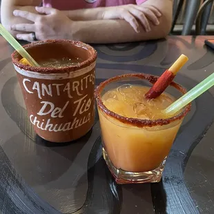 Cantarito and Orange Pineapple Mezcalita